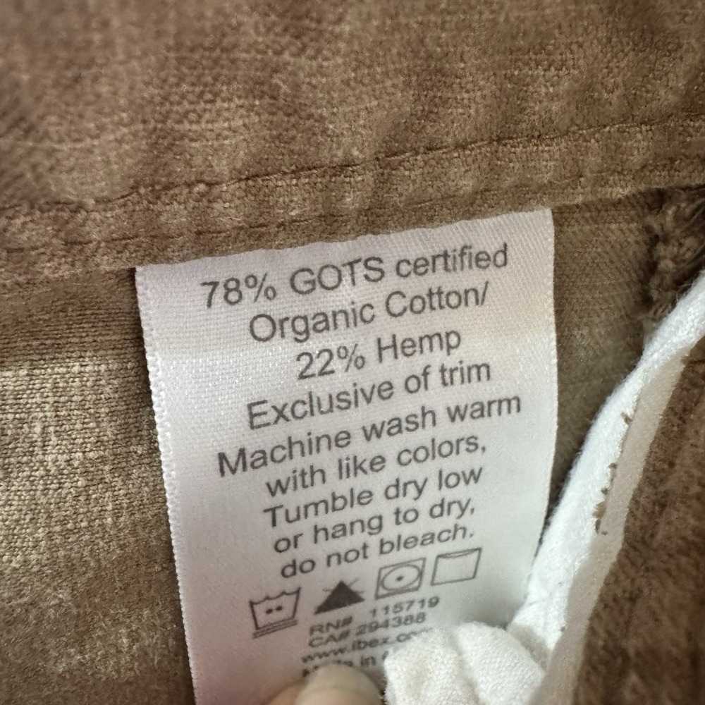 Ibex Tan Mini Skirt with Button Accents - Picture 4 of 11